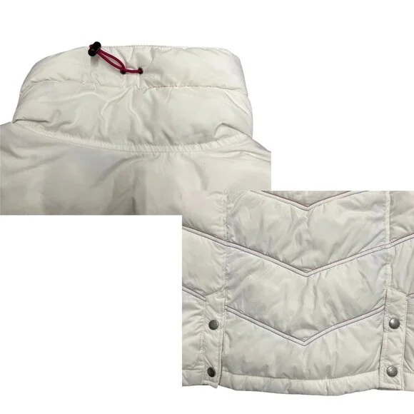 Columbia Vest Womens Medium White Omni-Shield Quilted Insulated Full Zip Puffer - Picture 7 of 8